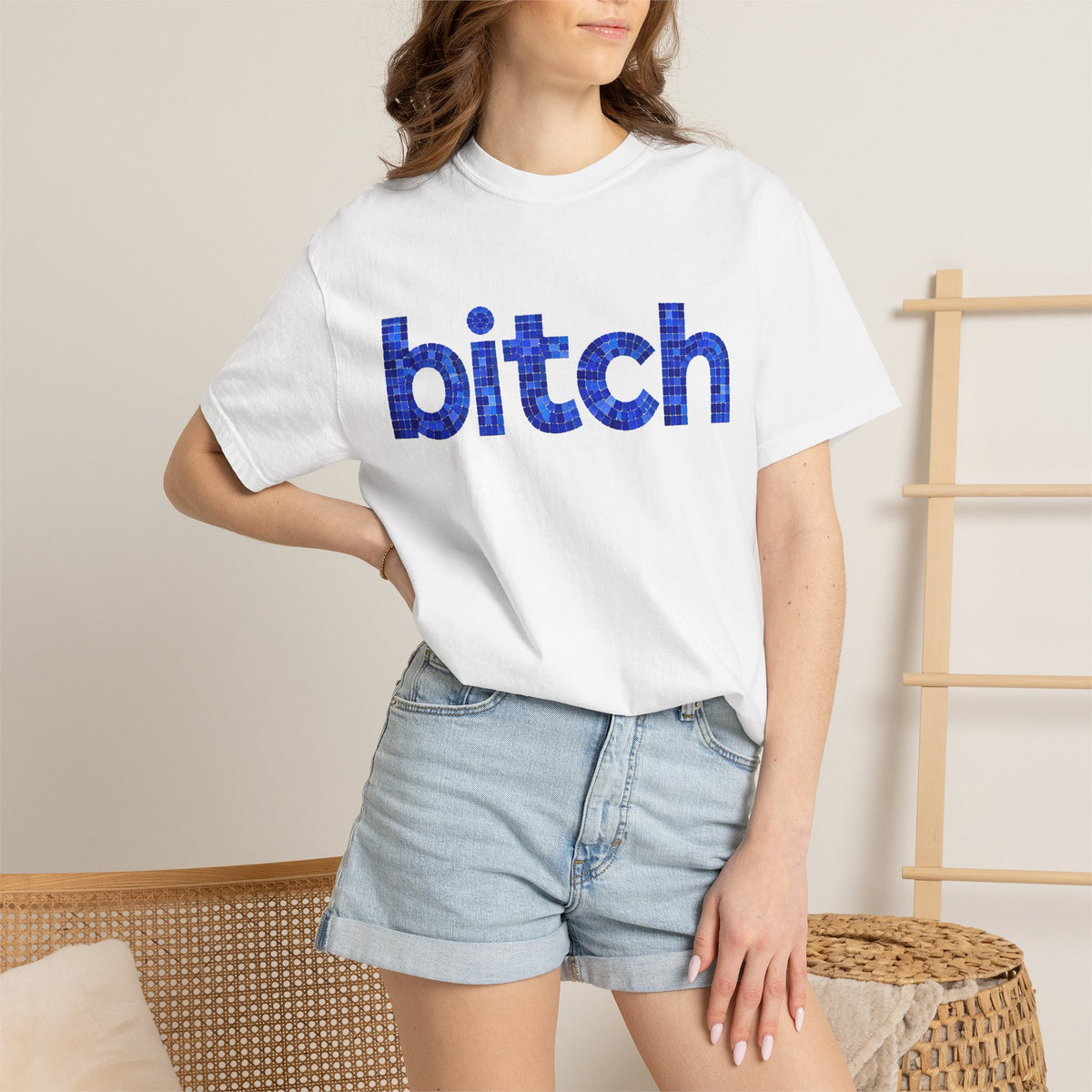 Blue Bitch 2X Logo T