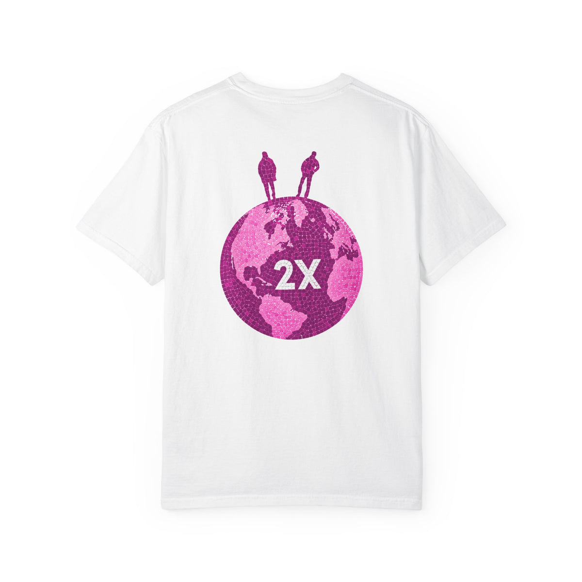 Pink Mosaic 2X Logo T