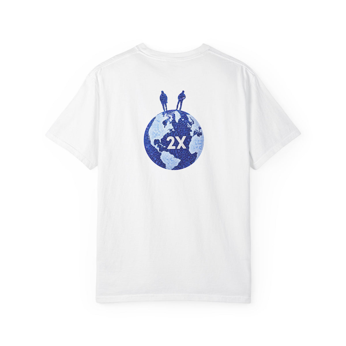 Blue Mosaic 2X Logo T